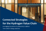 Entrance of Mack Pavilion with glass walls; text overlay reads "Connected Strategies for the Hydrogen Value Chain." Associated with Wharton School and Mack Institute for Innovation Management.